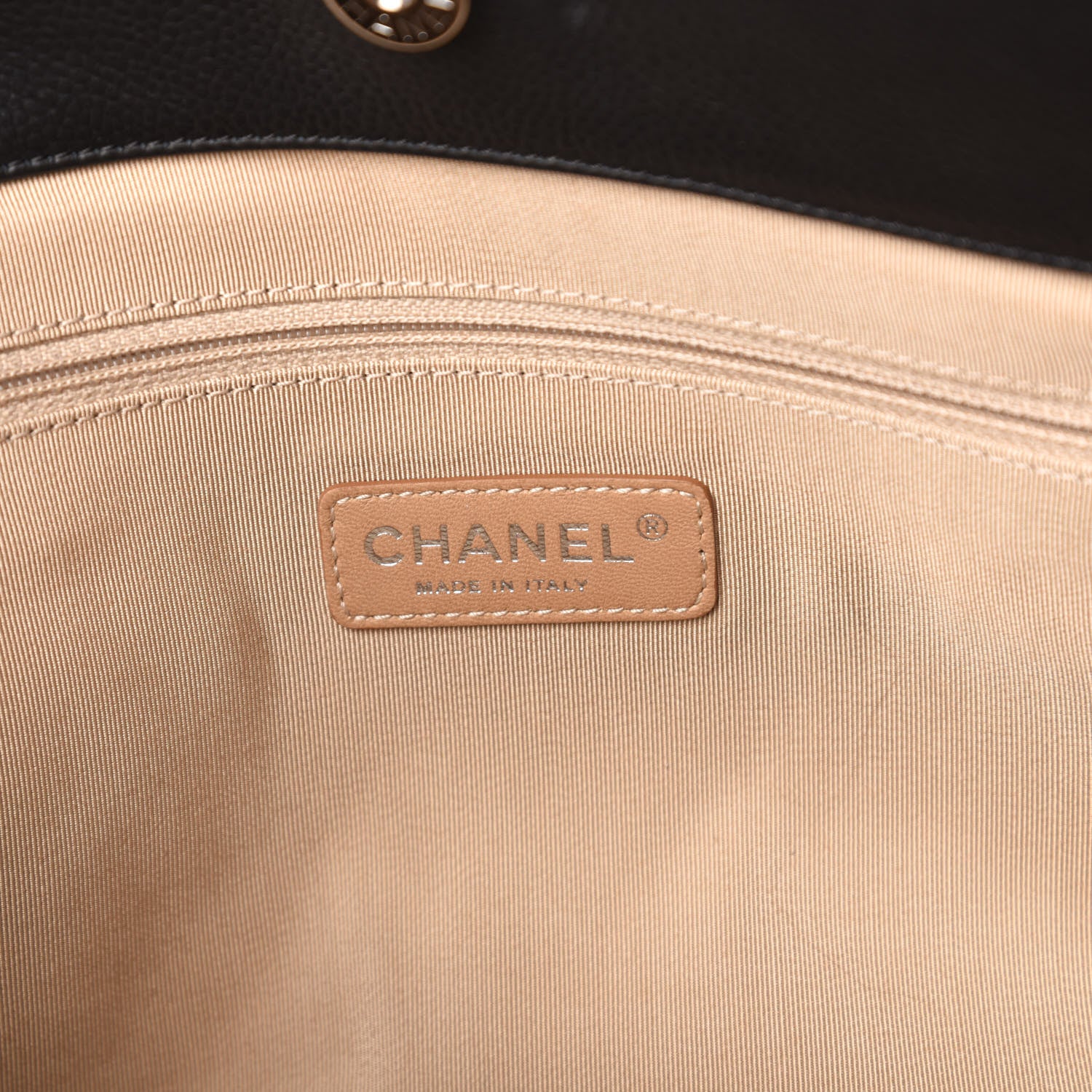 Chanel Caviar Quilted Expandable Zip Shoulder Bag Black 8 of 10