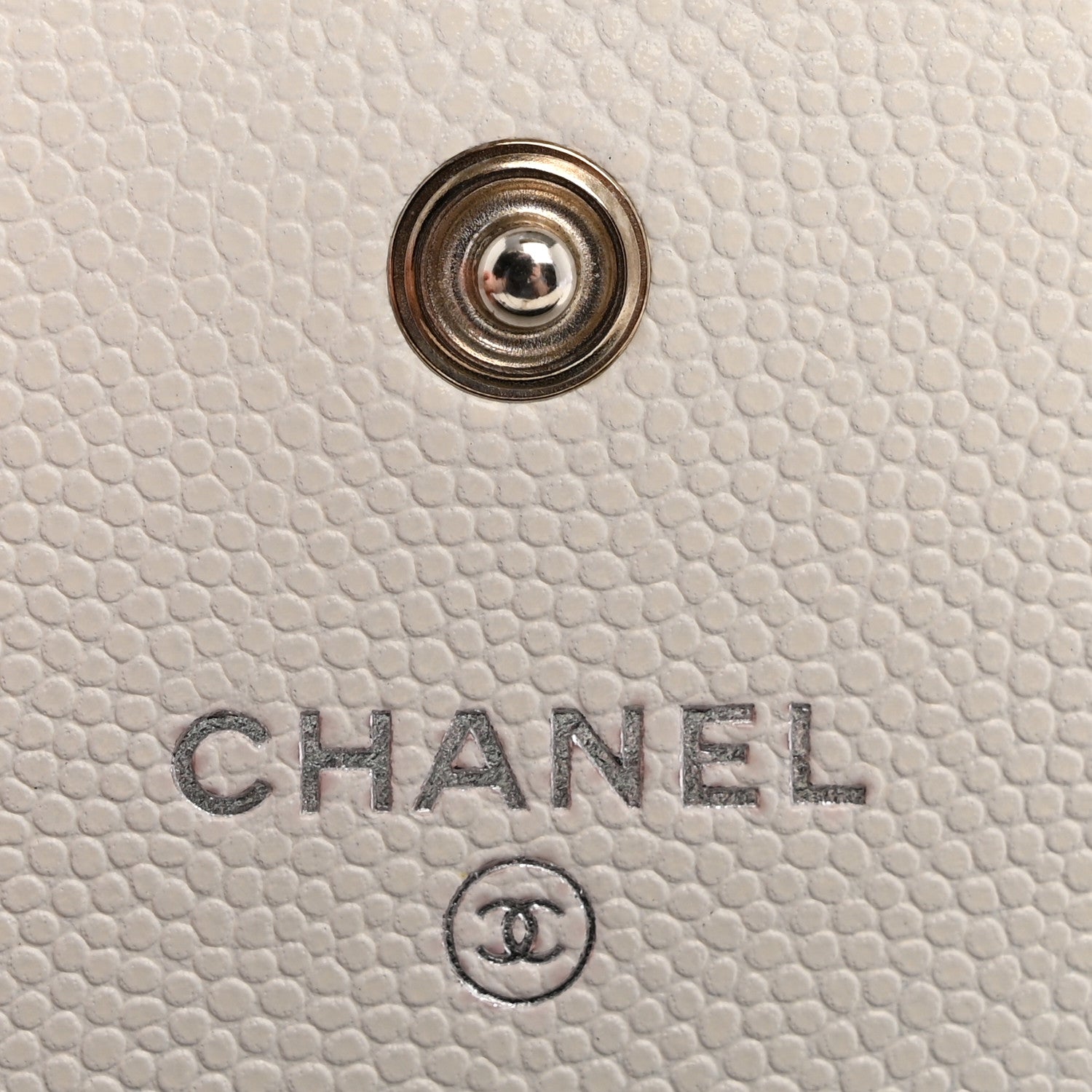 Chanel Caviar Quilted My Everything Flap Card Holder Wallet White Black 6 of 9
