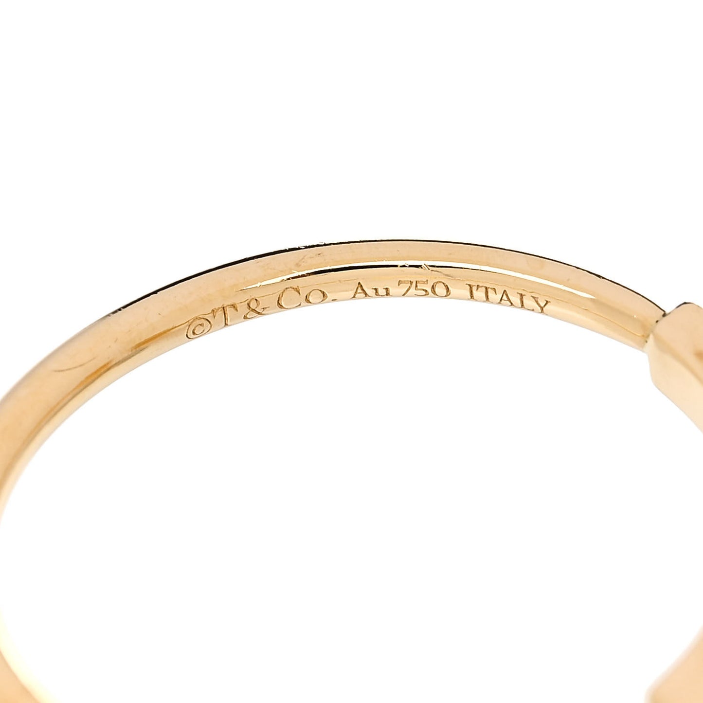 18K Yellow Gold Diamond T Wire Ring 60 9