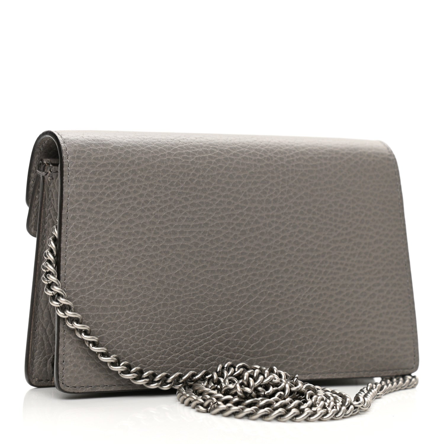 Gucci Dollar Calfskin Crystal Super Mini Dionysus Shoulder Bag Dusty Grey Black Diamond 3 of 10