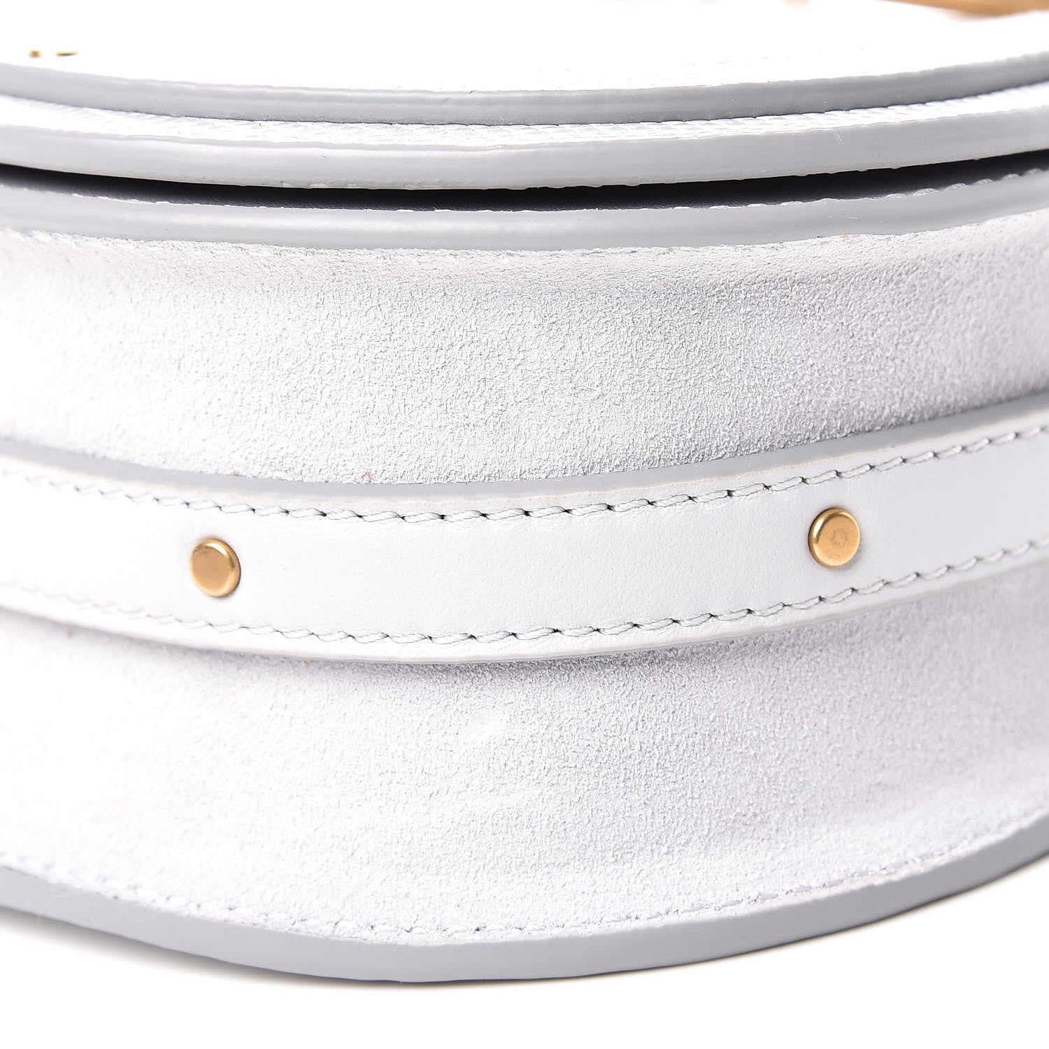 Chloe Calfskin Suede Lizard Embossed Small Nile Bracelet Bag Light Cloud 9 of 9