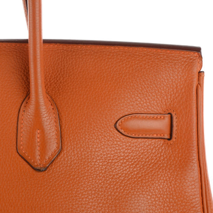 Hermes Taurillon Clemence Birkin 35 Potiron 8 of 21