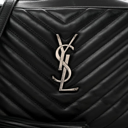 Saint Laurent Calfskin Matelasse Monogram Lou Camera Bag Black 8 of 10