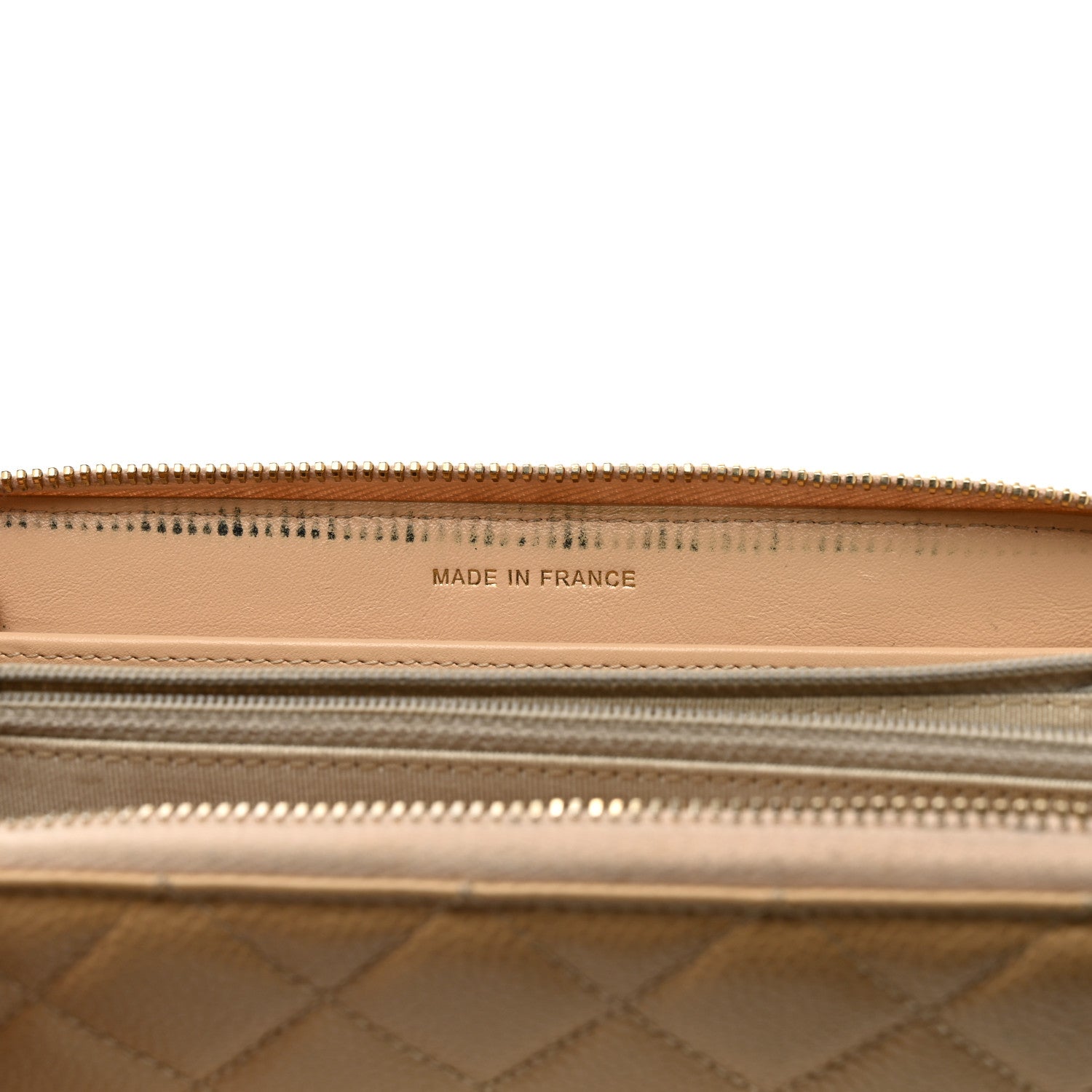 Chanel Caviar Quilted Large Gusset Zip Around Wallet Beige Clair 10 of 11