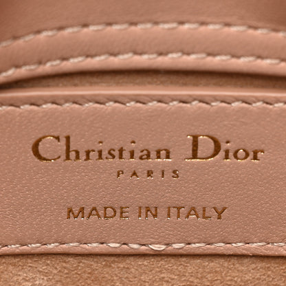 Christian Dior Lambskin Cannage Micro Lady Dior Rose Des Vents 6 of 10