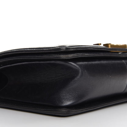 Chanel Lambskin Quilted Medium Boy Flap Pearly Black 9 of 14
