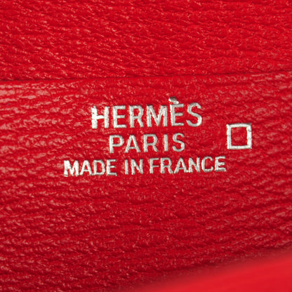 Hermes Shiny Alligator Bearn Wallet Rouge Vif 6 of 7