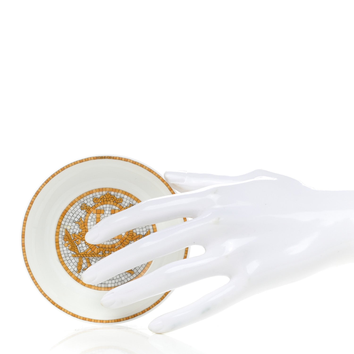 Hermes Porcelain Mosaique au 24 Soy Dish 2 of 7
