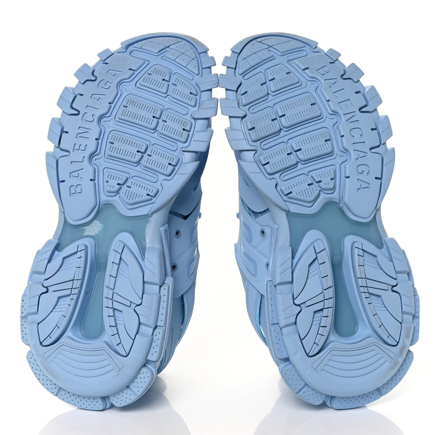 Balenciaga Mesh Nylon Womens Track Sneakers 39 Light Blue 6 of 8