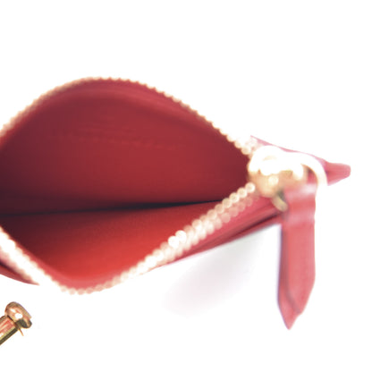 Gucci GG Supreme Monogram Apple Key Coin Case Card Holder Beige Multicolor Lobster Red 5 of 9