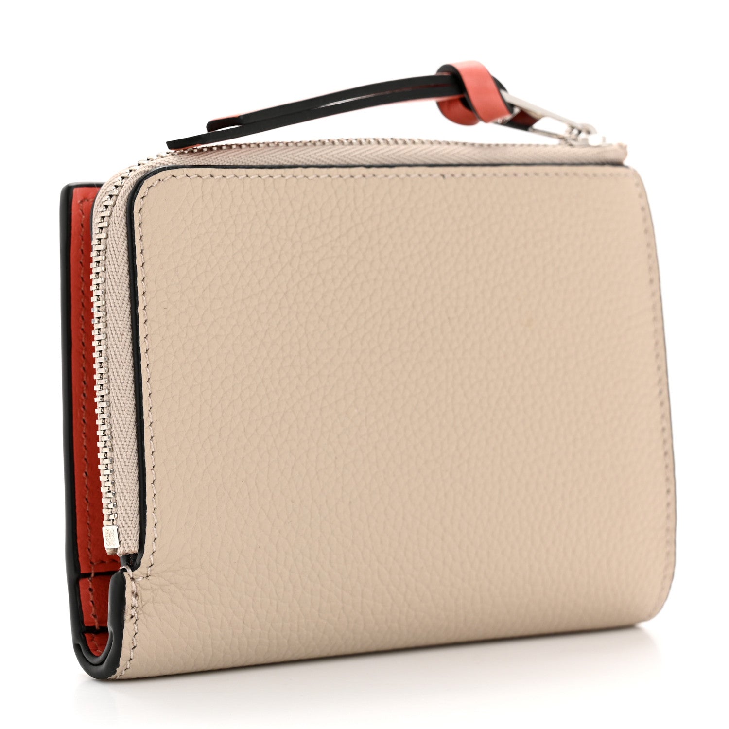 Loewe Grained Calfskin Compact Wallet Light Oat 3 of 7