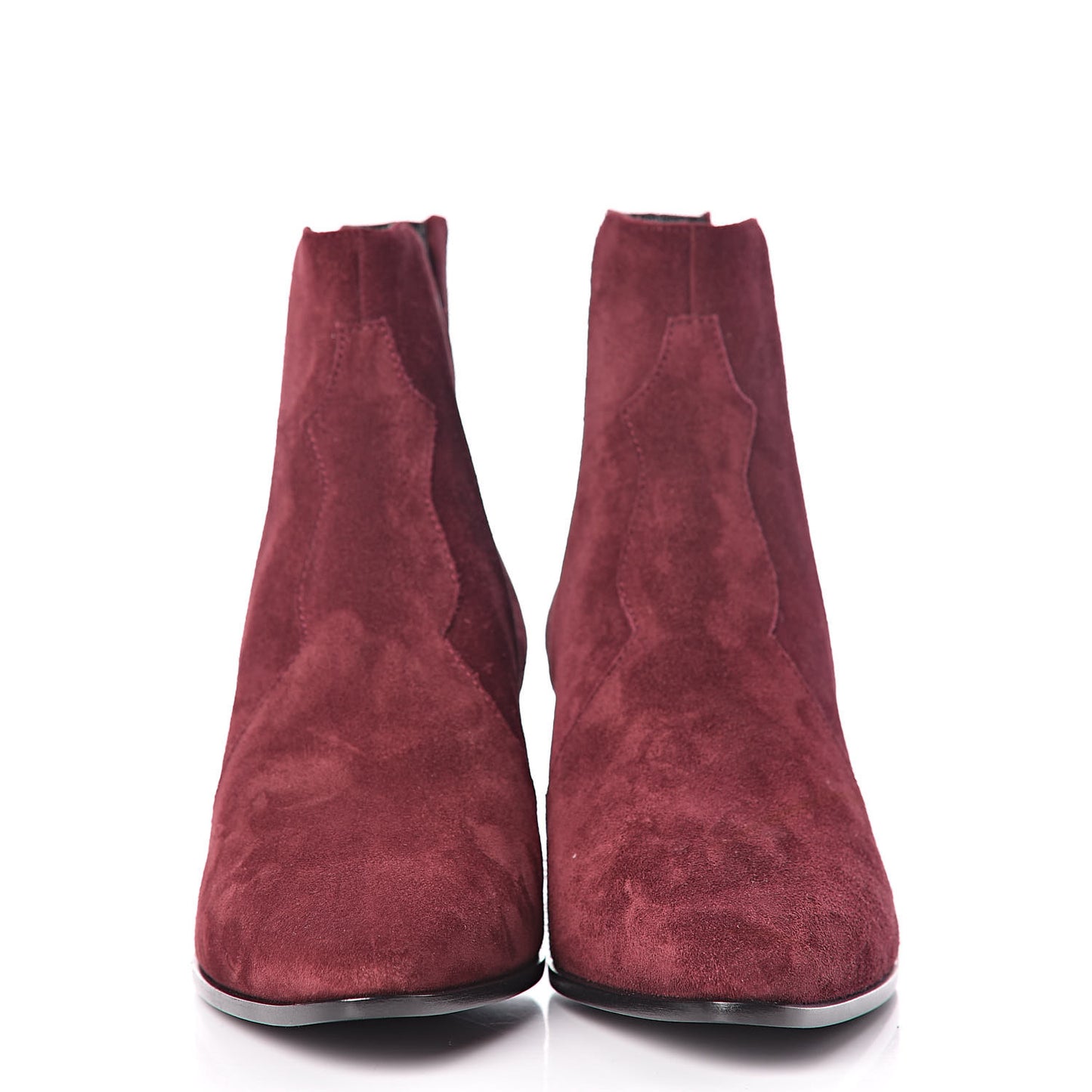 Suede Chelsea Boots 37 Wine