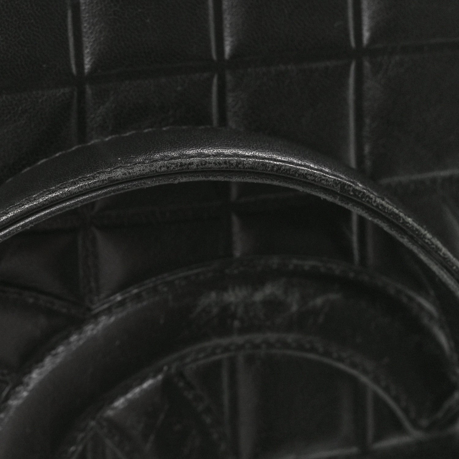 Chanel Lambskin Quilted Chocolate Bar Large Tote Black 13 of 17