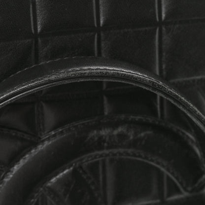 Chanel Lambskin Quilted Chocolate Bar Large Tote Black 13 of 17