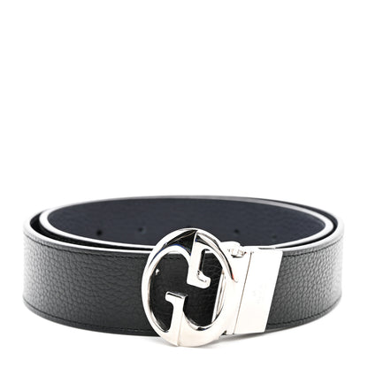Gucci Calfskin 1973 Reversible Belt 90 36 Black Navy 1 of 5