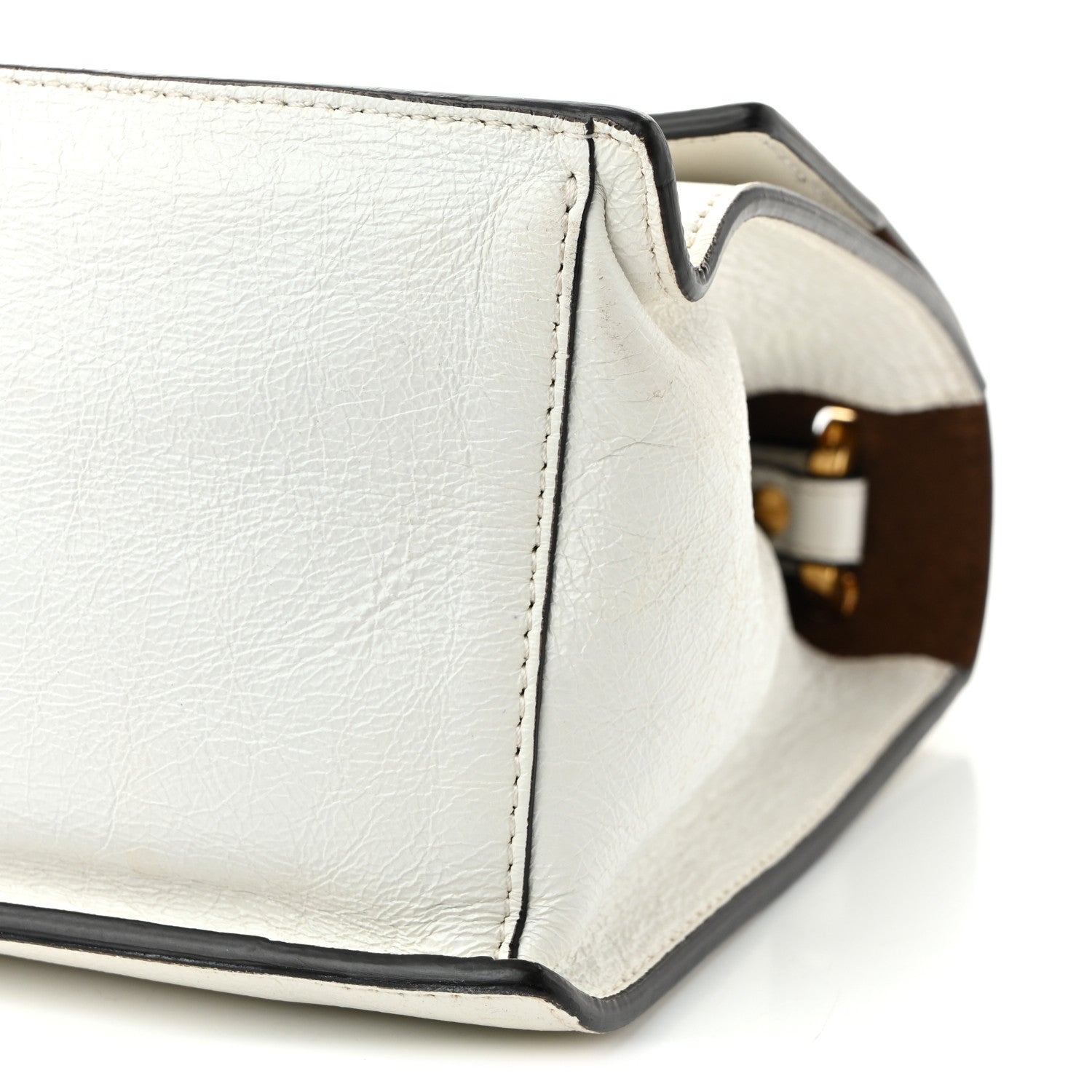 Fendi Agnello Old Shine F is Fendi Kan U Shoulder Bag White 10 of 10