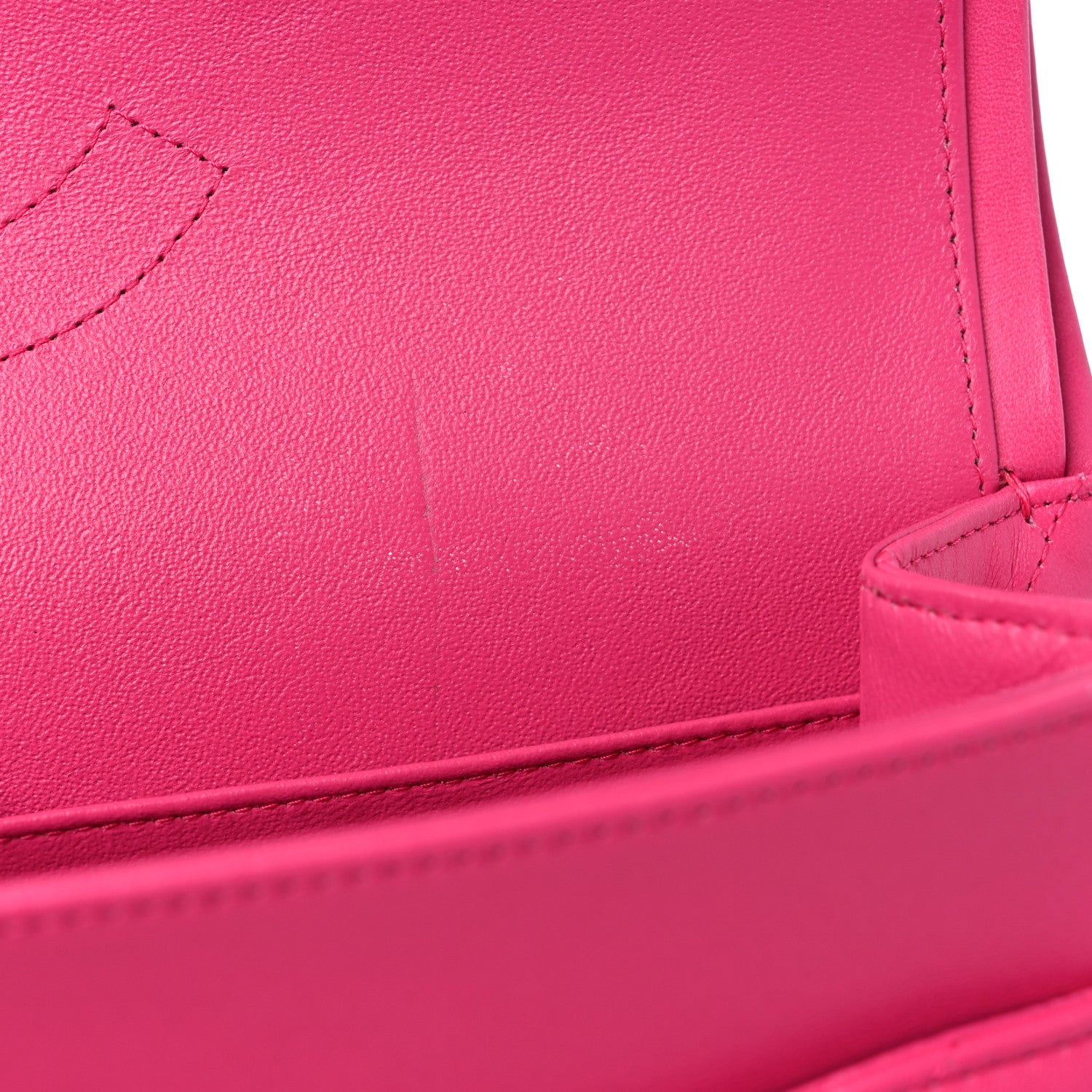 Chanel Lambskin Quilted Jumbo Double Flap Dark Pink 10 of 13