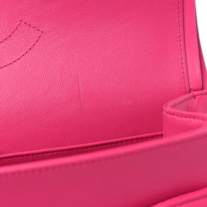 Chanel Lambskin Quilted Jumbo Double Flap Dark Pink 10 of 13