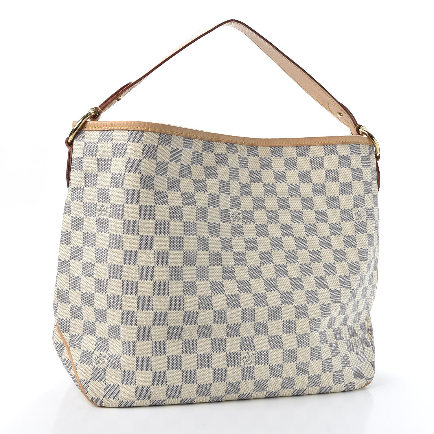 Louis Vuitton Damier Azur Delightful MM Rose Ballerine 2 of 8
