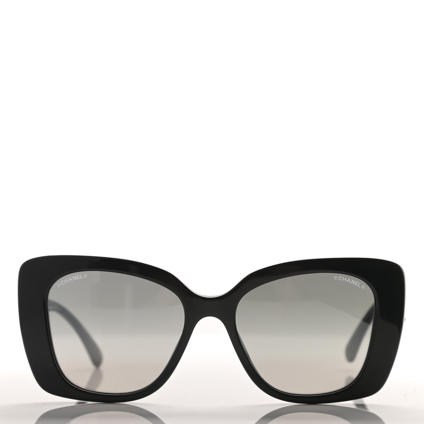 Acetate Strass Square Sunglasses 5422 Black