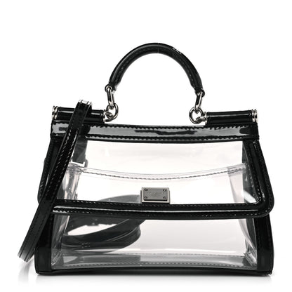 Dolce & Gabbana PVC Small Miss Sicily Satchel Transparent Black 1 of 7