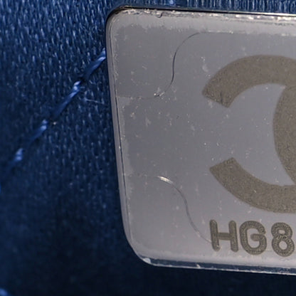 Chanel Washed Denim Quilted Studded Mini Chanel 22 Blue 7 of 11