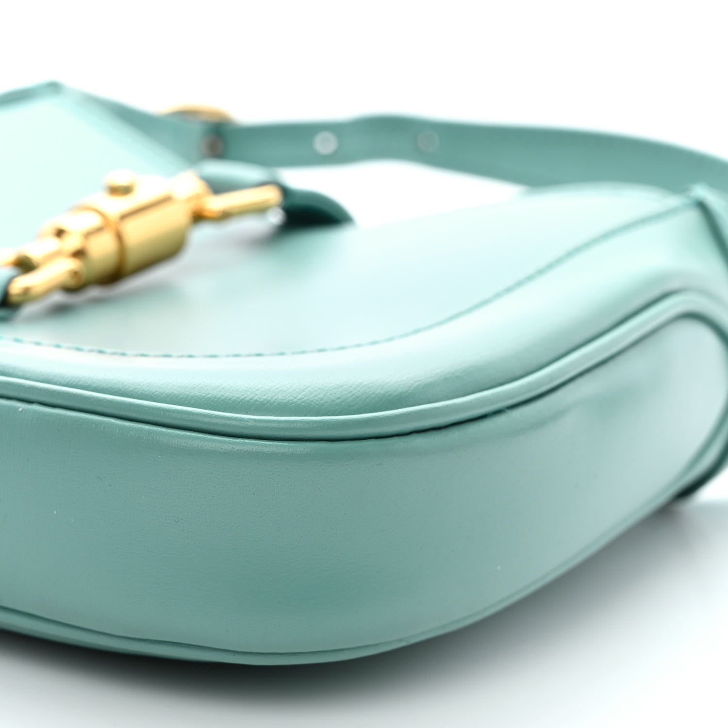 Gucci Boarded Dyana Lux Calfskin Mini Jackie 1961 Hobo Dusty Azure 10 of 14