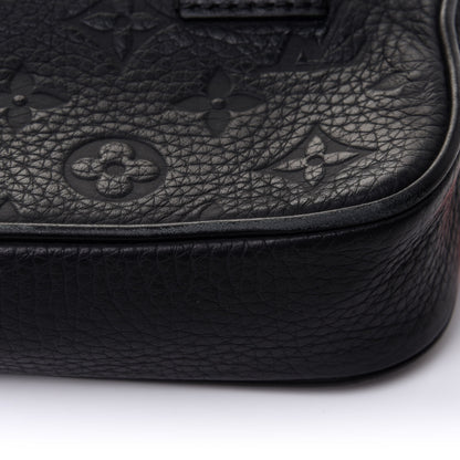 Louis Vuitton Taurillon Monogram Uniformes Solar Ray Soft Pochette Volga Belt Bag Black 12 of 14