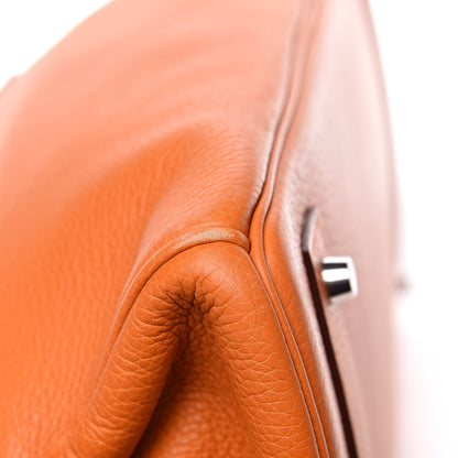 Hermes Taurillon Clemence JPG Birkin 42 Orange 11 of 11