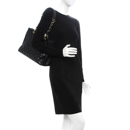 Chanel Caviar Quilted Grand Shopping Tote GST Black 2 of 8