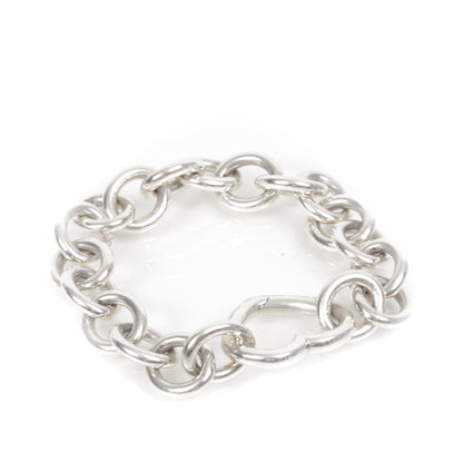 Tiffany Sterling Silver Open Heart Clasp Bracelet 1 of 4