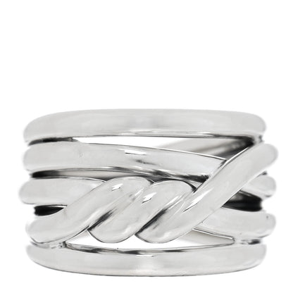 David Yurman Sterling Silver 14mm Continuance Ring 52 6 1 of 5