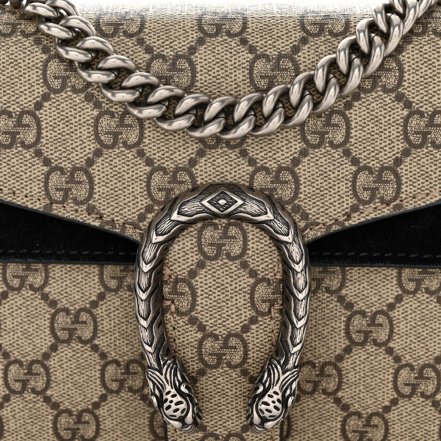Gucci GG Supreme Monogram Mini Dionysus Shoulder Bag Black 8 of 12