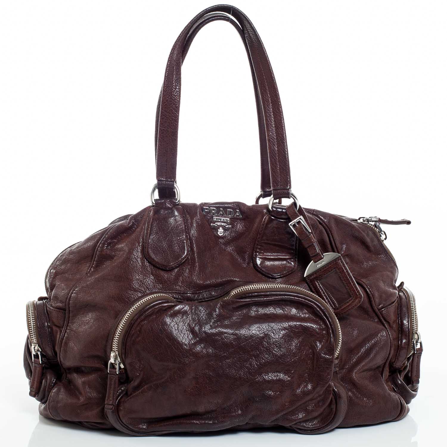 Prada Washed Bauletto Cocco 1 of 11