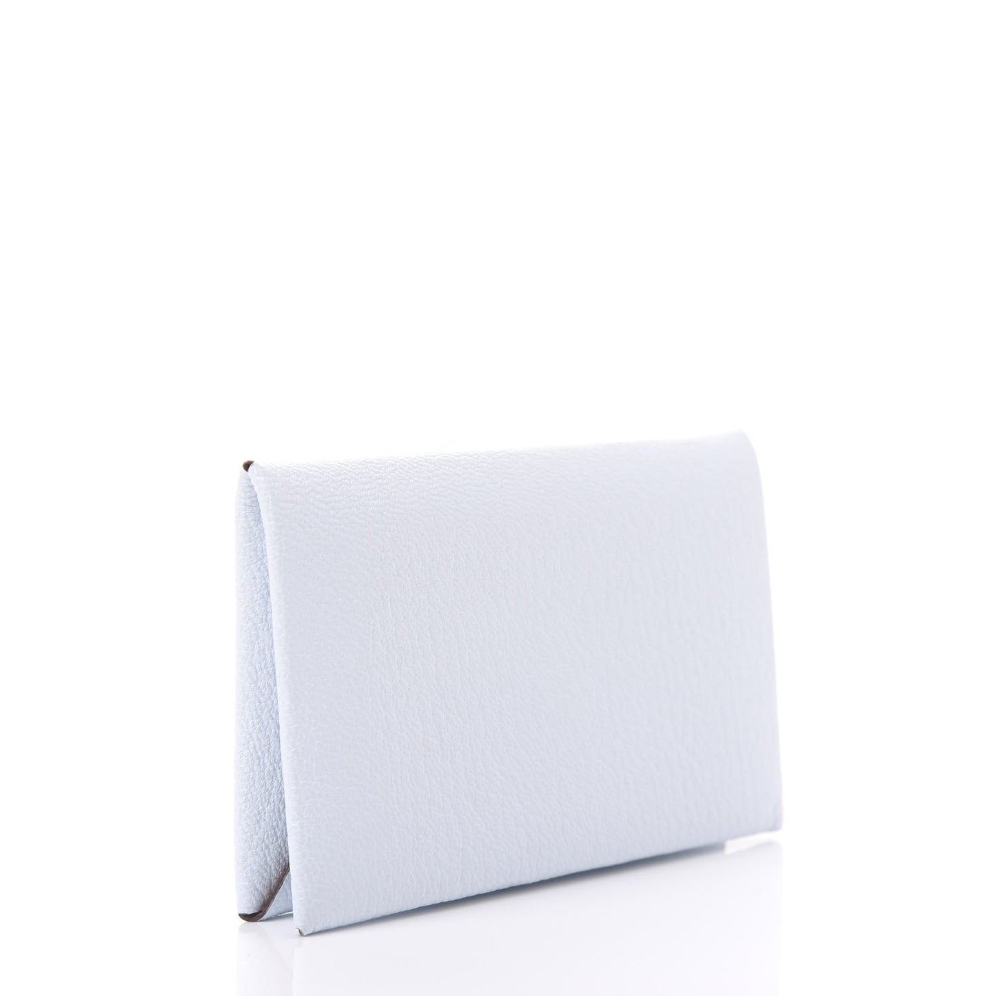 Chevre Mysore Verso Calvi Card Case Bleu Brume Brique