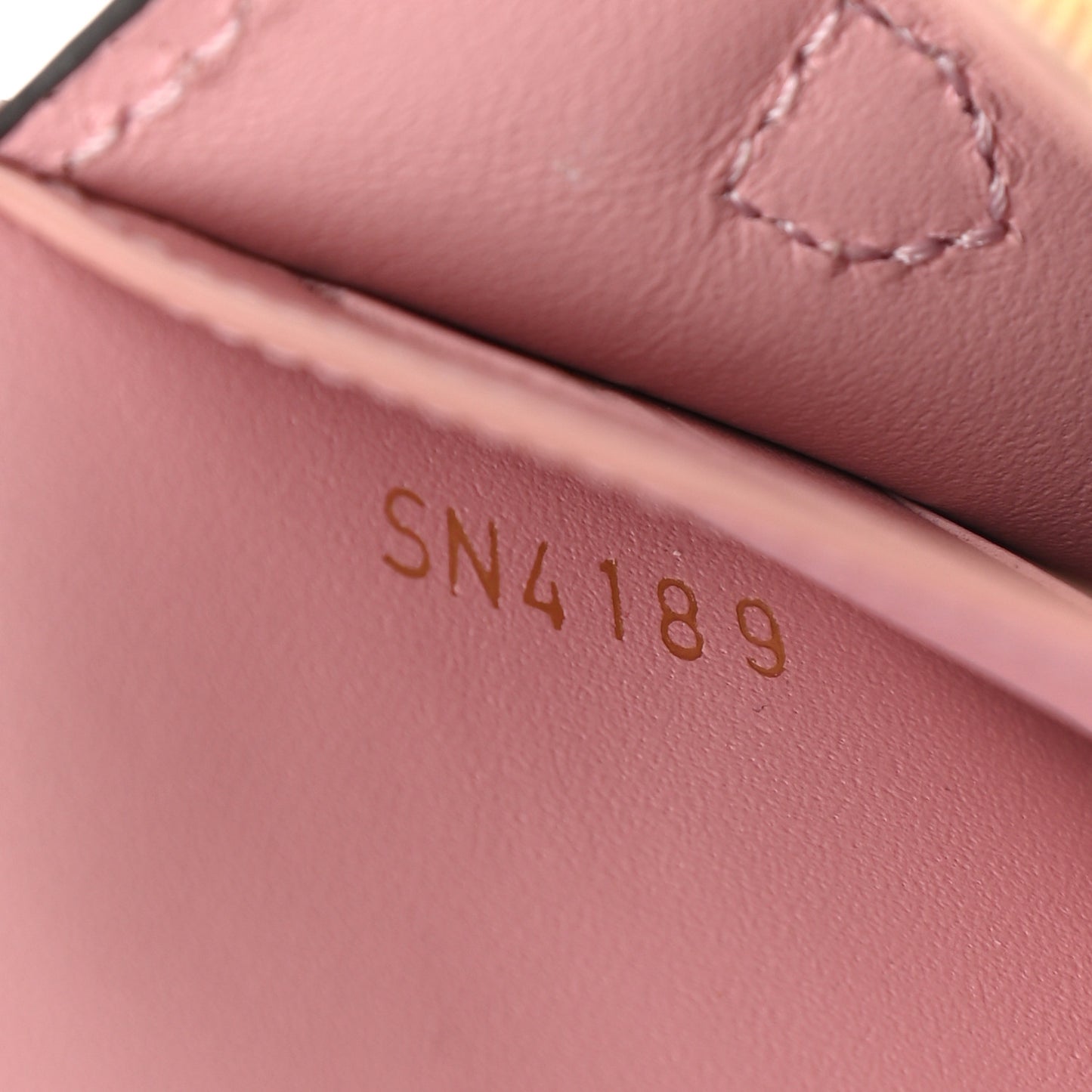 Monogram Flore Chain Wallet Rose Ballerine