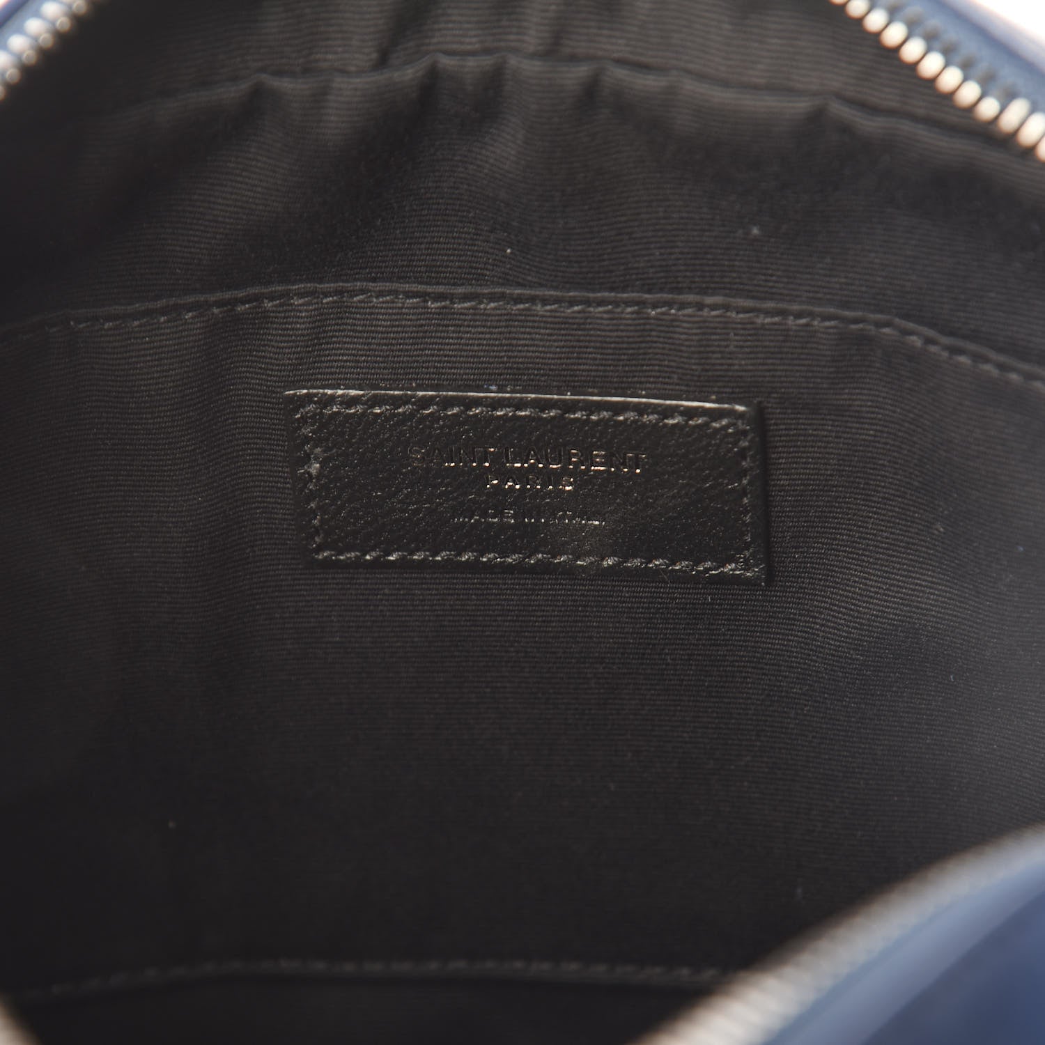Saint Laurent Calfskin Matelasse Monogram Lou Camera Bag Blue 6 of 9