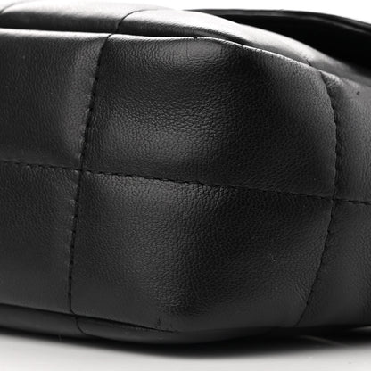 Chanel Lambskin Quilted Mini Chocolate Bar Camellia Flap Black 10 of 11
