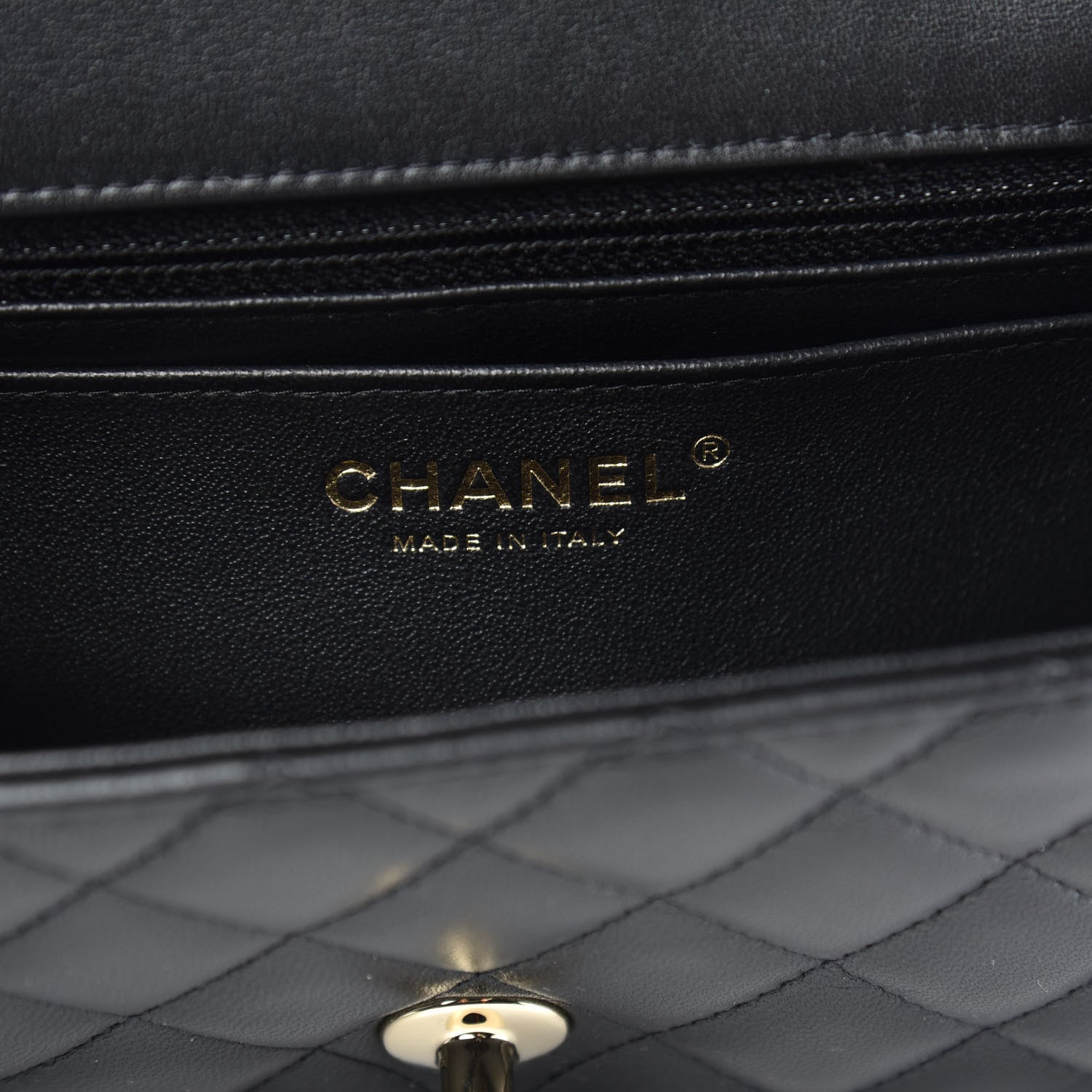 Chanel Lambskin Quilted Mini Rectangular Flap Black 6 of 10