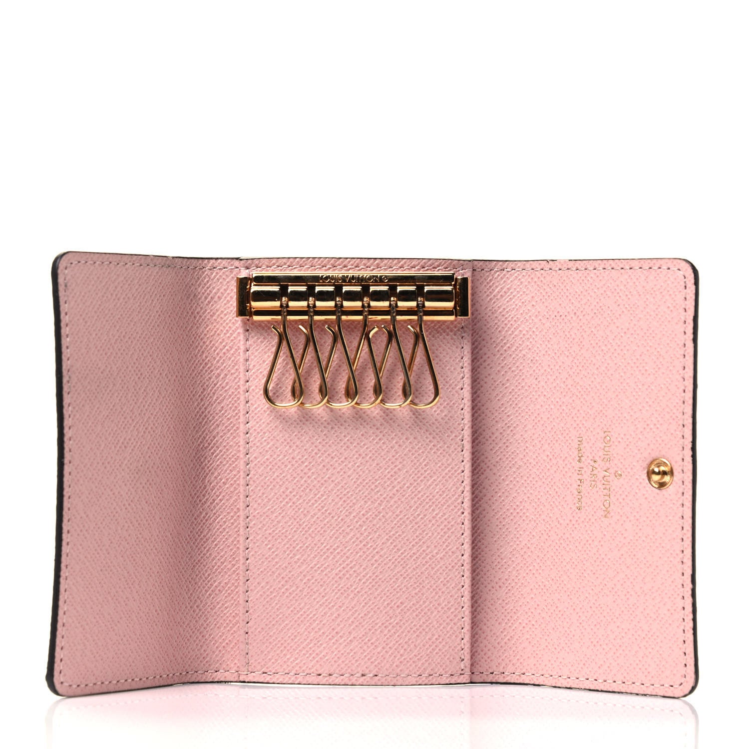 Louis Vuitton Damier Ebene Multicles 6 Key Holder Rose Ballerine 4 of 4