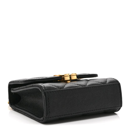 Chanel Caviar Quilted Coco First Clutch With Chain Black 4 of 11
