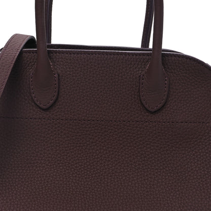 The Row Grained Calfskin Soft Margaux 10 Bag Dark Mocha 7 of 9