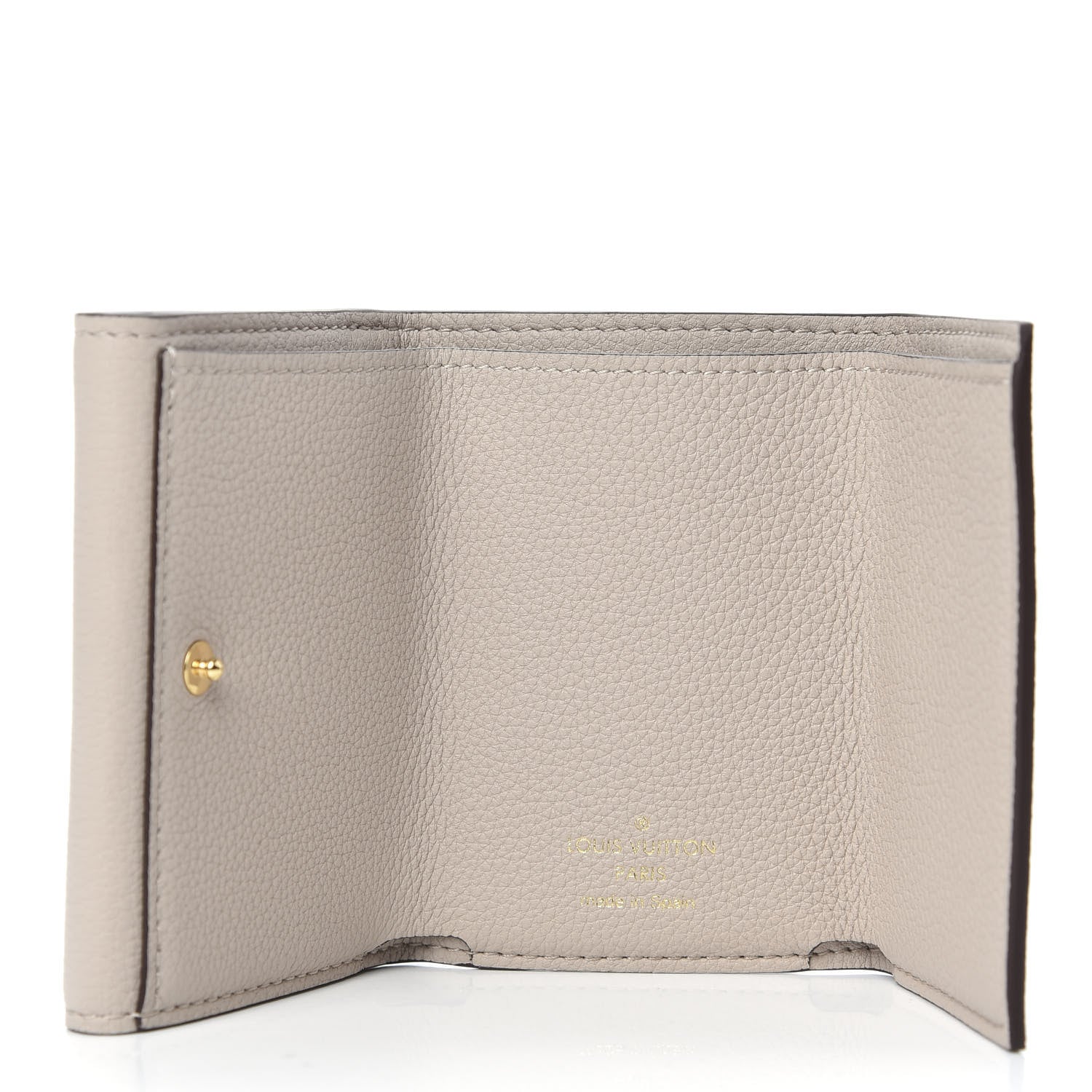 Louis Vuitton Calfskin Lockmini Wallet Greige 5 of 7