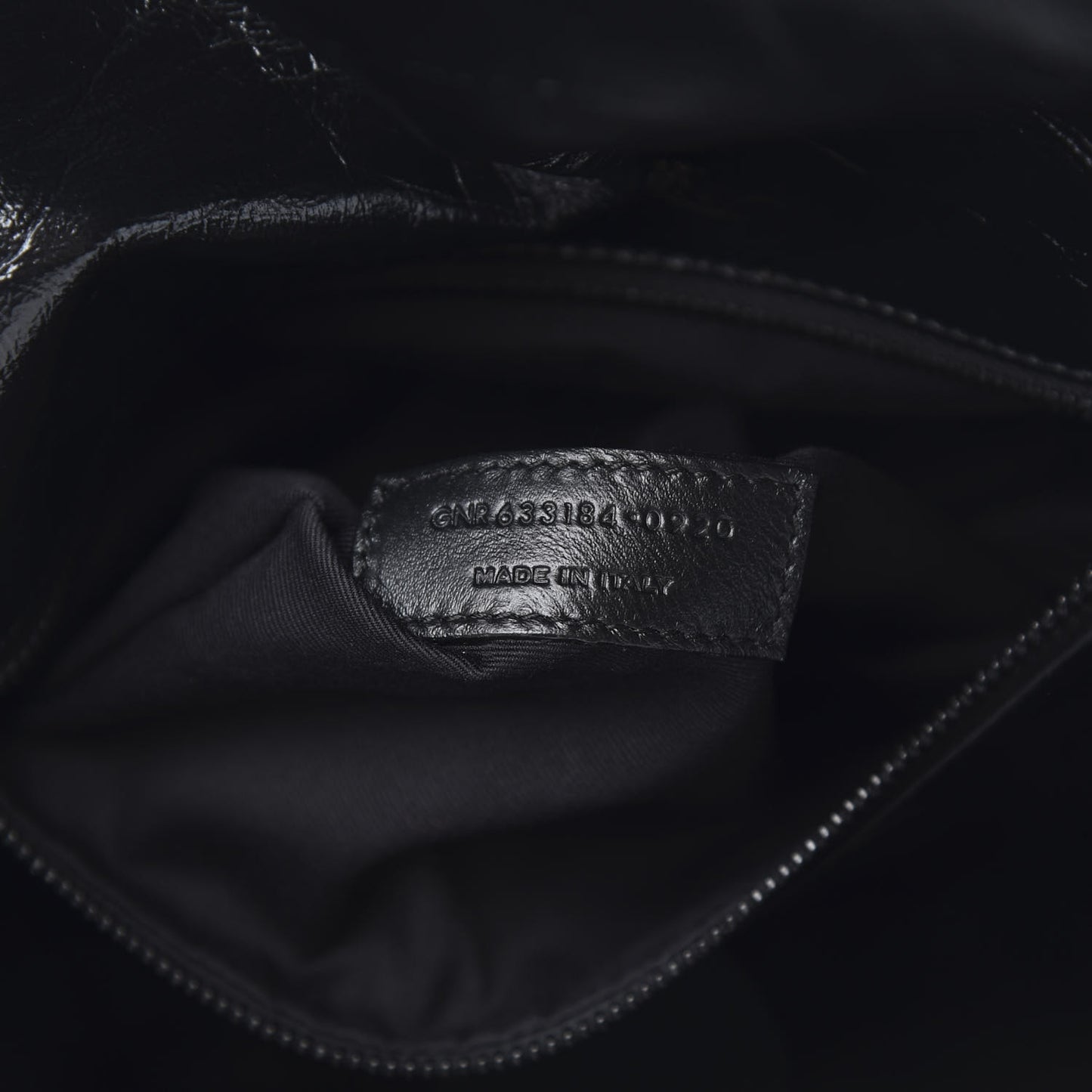 Crinkled Calfskin Matelasse Monogram Medium Niki Chain Satchel Black