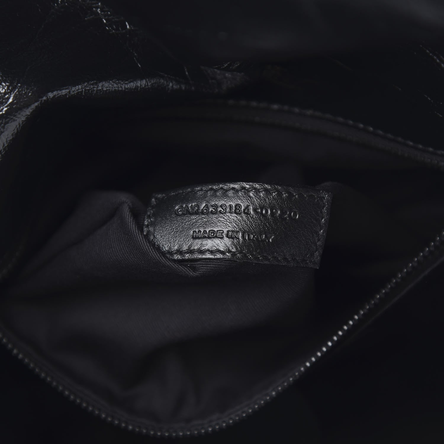 Saint Laurent Crinkled Calfskin Matelasse Monogram Medium Niki Chain Satchel Black 6 of 11