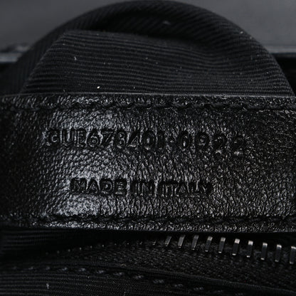 Saint Laurent Calfskin Y Quilted Monogram Monochrome Toy Loulou Crossbody Bag Black 7 of 10