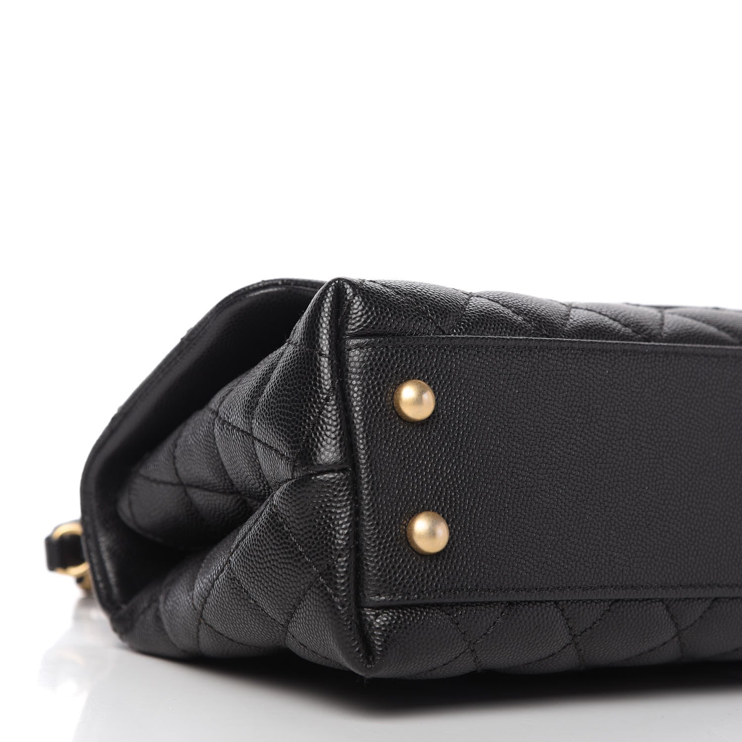 Chanel Caviar Lizard Quilted Mini Coco Handle Flap Black 6 of 11