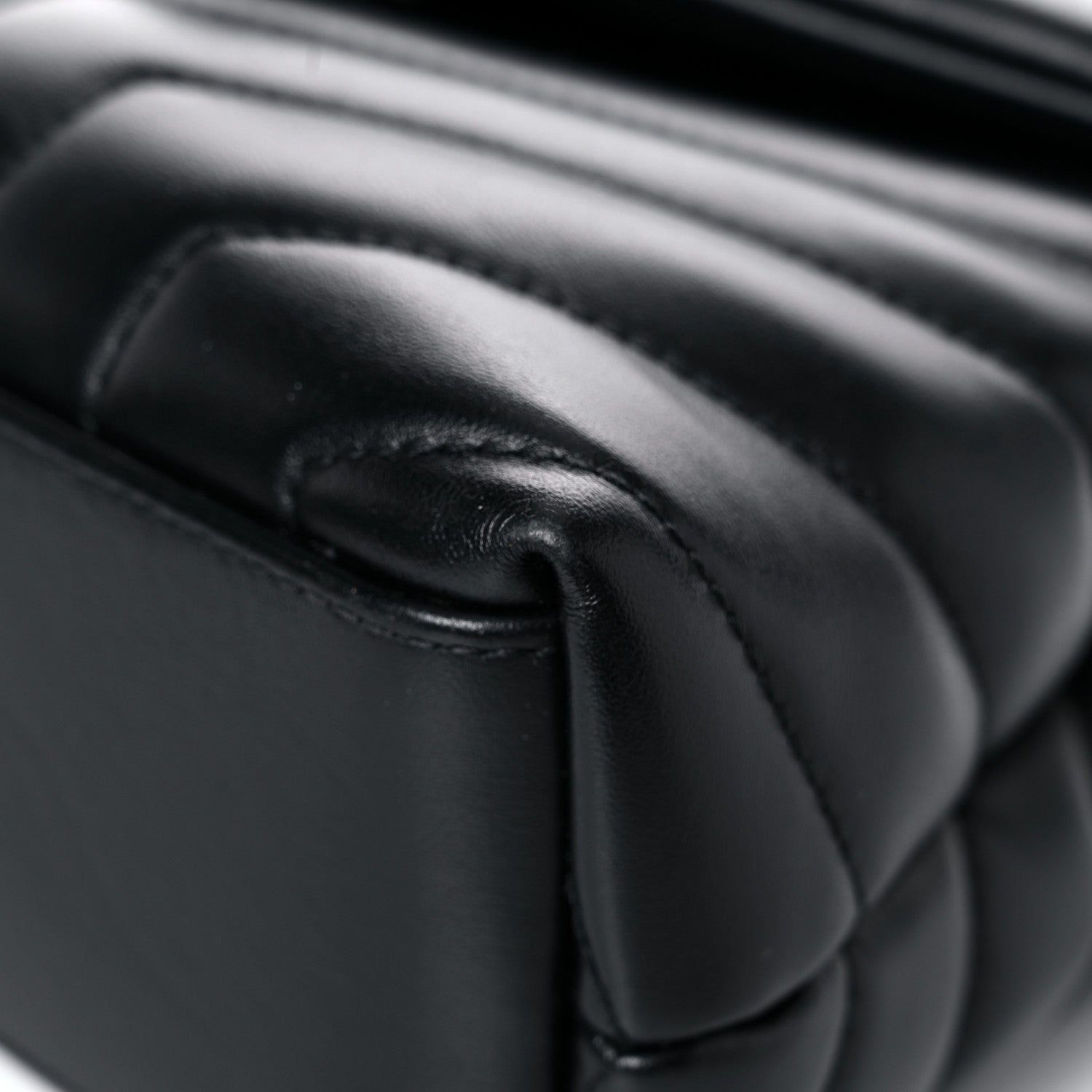 Saint Laurent Calfskin Y Quilted Monogram Small Loulou Chain Satchel Black 9 of 15