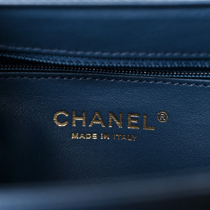 Chanel Caviar Quilted Small Business Affinity Flap Blue 6 of 12