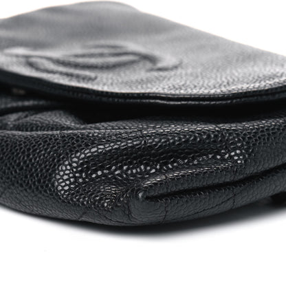 Chanel Caviar Half Moon Wallet On Chain WOC Black 6 of 7